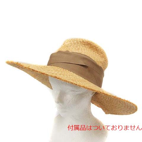 Lola hats 帽子 麦わら帽子 ストローハット リボン ベージュ 茶 ブラウン /YI7 レディース レディース  サイズ表記なし（実寸サイズをご確認下さい。）