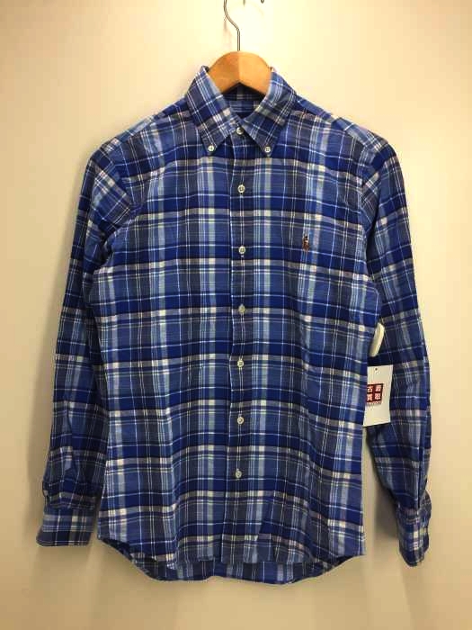 RALPH LAUREN(ラルフローレン) SLIM FIT STRETCH OXFORD チェックボタンダウンシャツ メンズ JPN：XS