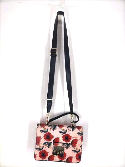 FURLA(フルラ) Metropolis Poppy Floral Crossbody 2WAY 花柄 ショルダーバッグ レディース  無