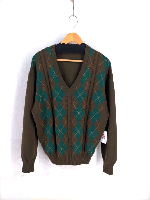 Christian Dior(クリスチャンディオール) OLD アーガイルVネックニット メンズ JPN：L
