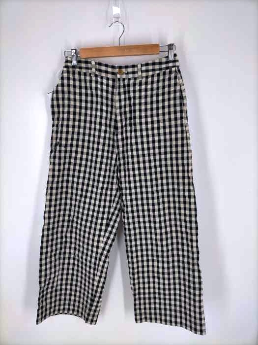 ビームスボーイ BEAMS BOY 21SS コットン サッカー チェック スラックス レディース 表記無