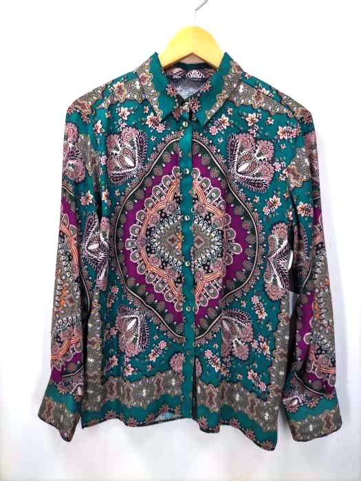 ザラ ZARA FLOWY PRINTED SHIRT レディース JPN：L