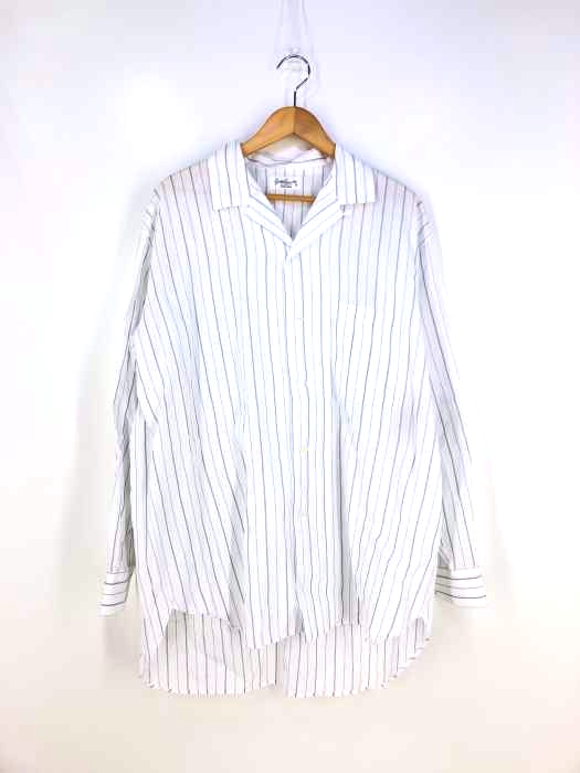 ヨウジヤマモトプールオム Yohji Yamamoto POUR HOMME 開襟ストライプシャツ メンズ  無