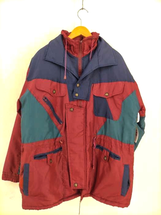 ジョルジョ フェリー GIORGIO FERRI 80S~90S マルチデザイン ハイネックジャケット メンズ import：XL