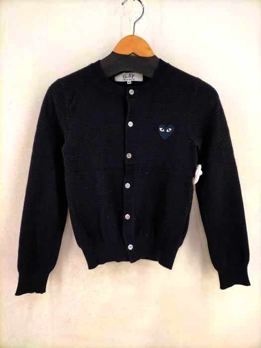 プレイコムデギャルソン PLAY COMME des GARCONS AD2008 ハートロゴウールカーディガン レディース  SS