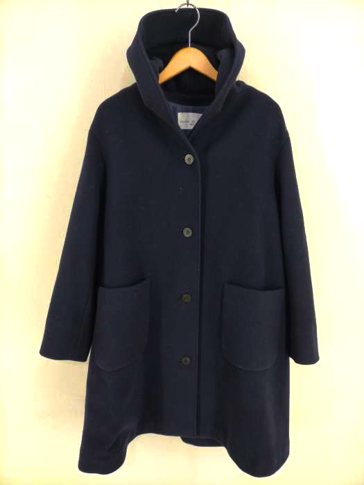 ジャンニロジュディチェ gianni lo giudice ウール フーデットコート レディース EUR：40