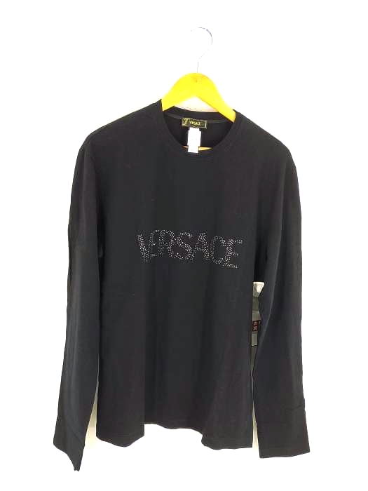 ヴェルサーチ VERSACE L/S ラインストーンカットソー メンズ  54