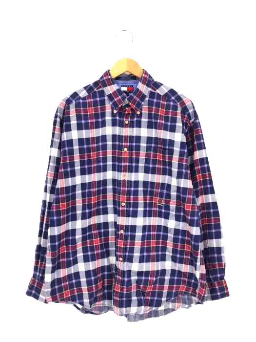 TOMMY HILFIGER(トミーヒルフィガー) 90s ボタンダウンチェックシャツ メンズ  L