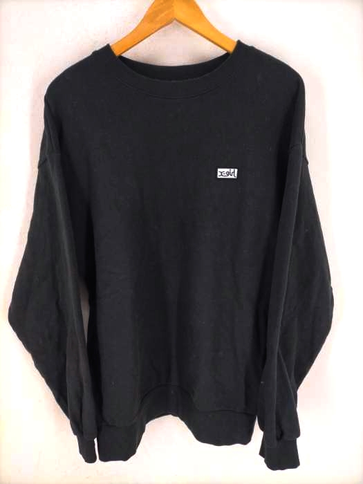 X-girl(エックスガール) 21AW BOX LOGO WIDE CREW SWEAT TOP レディース JPN：M