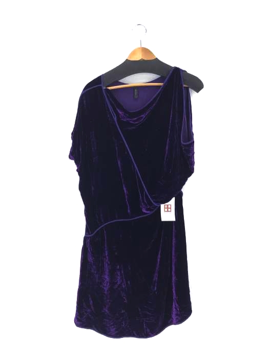 BCBG MAXAZRIA(ビーシービージーマックスアズリア) ベロアデザインワンピース レディース import：M