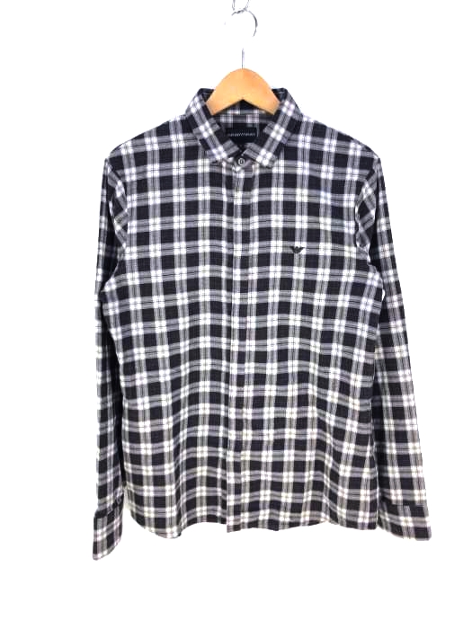 EMPORIO ARMANI(エンポリオアルマーニ) Brushed Cotton Casual Shirt メンズ JPN：M