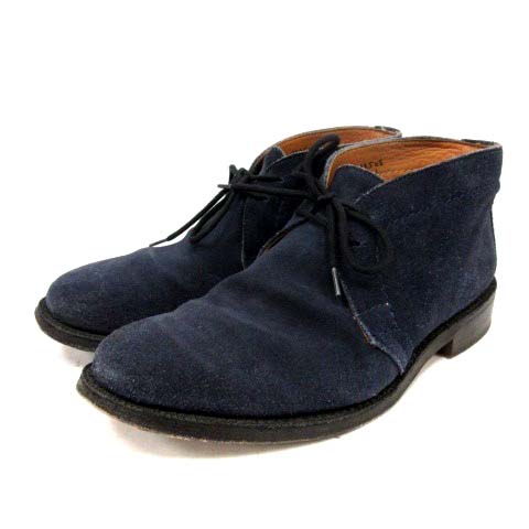 Trickers(トリッカーズ) チャッカブーツ ショート スエード ローヒール 4 23cm 紺 L7382 /YI40 レディース  4（23cm）