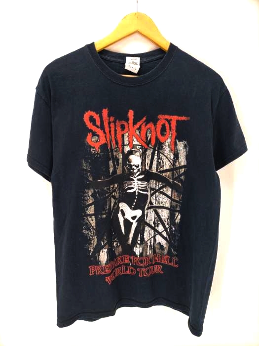 USED古着(ユーズドフルギ) ギルダンボディ SLIPKNOT プリント TEE メンズ import：M