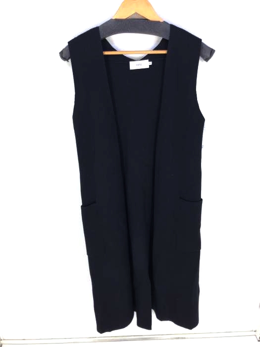 AZUL by moussy(アズールバイマウジー) SWEATTER LONG VEST レディース  FREE SIZE