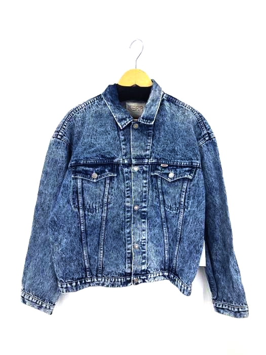 USED古着(ユーズドフルギ) ケミカルウォッシュ デニムジャケット メンズ JPN：L