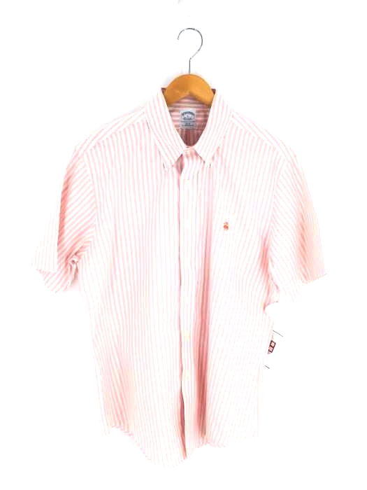 BROOKS BROTHERS(ブルックスブラザーズ) SLIM FIT ストライプ柄 BD半袖シャツ メンズ JPN：L