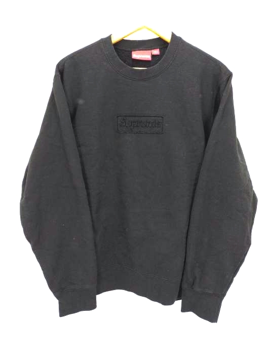 シュプリーム Supreme Cutout Logo Crewneck boxlogo カットアウトボックスロゴ メンズ JPN：M