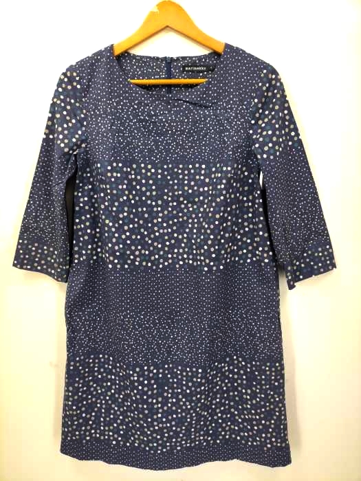 marimekko(マリメッコ) ドット柄 ひざ丈 ワンピース レディース