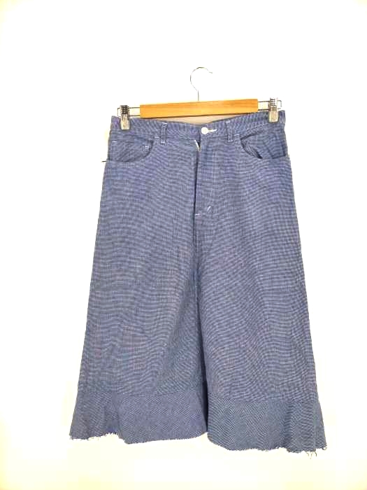 tricot COMME des GARCONS(トリココムデギャルソン) カットオフ 千鳥格子柄 ジップアップスカート レディース JPN：M