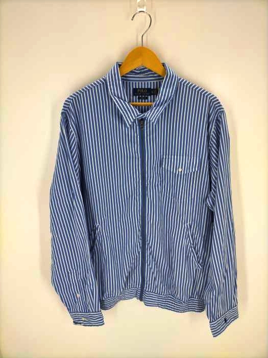 ポロラルフローレン POLO RALPH LAUREN CLASSIC FIT 袖ポニー刺繍ストライプスウィングトップ メンズ JPN：XL