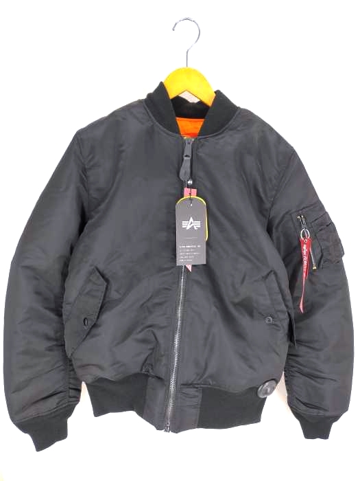 アルファインダストリーズ ALPHA INDUSTRIES FLYER'S MAN INTERMEDIATE MA-1  フライトジャケット メンズ JPN：L