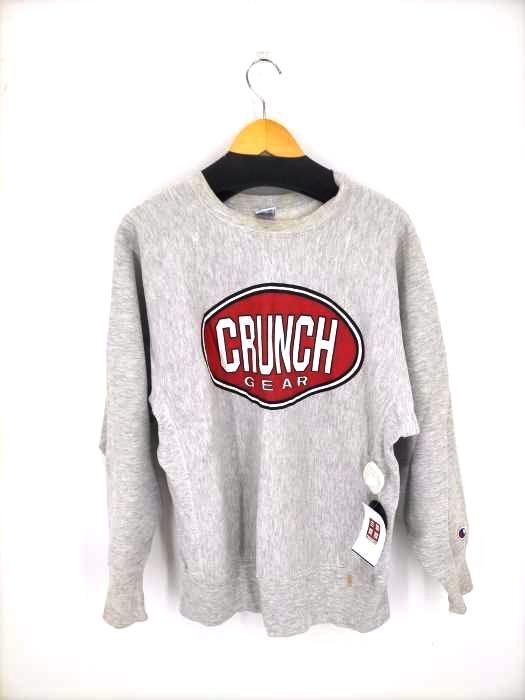 チャンピオン Champion REVERSE WEAVE 刺繍タグ CRUNCH GEAR ラバープリント メンズ import：L
