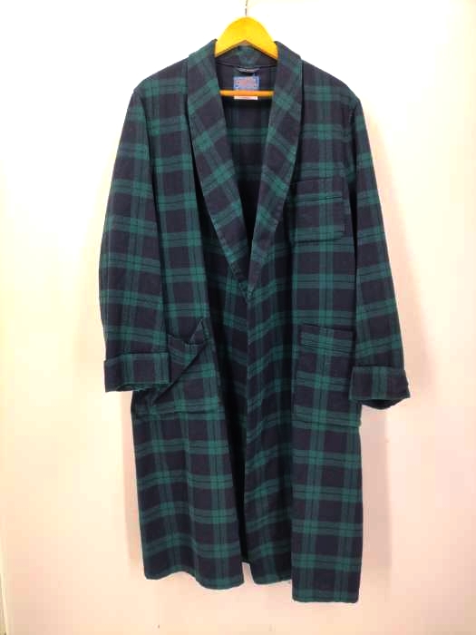 ペンドルトン PENDLETON 70S チェック柄 ボタンレスチェスターコート メンズ JPN：L