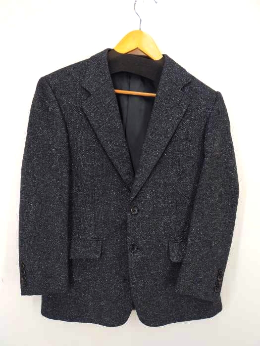 アクアスキュータム AQUASCUTUM 2Bシルク混ウール テーラードジャケット メンズ  90a4