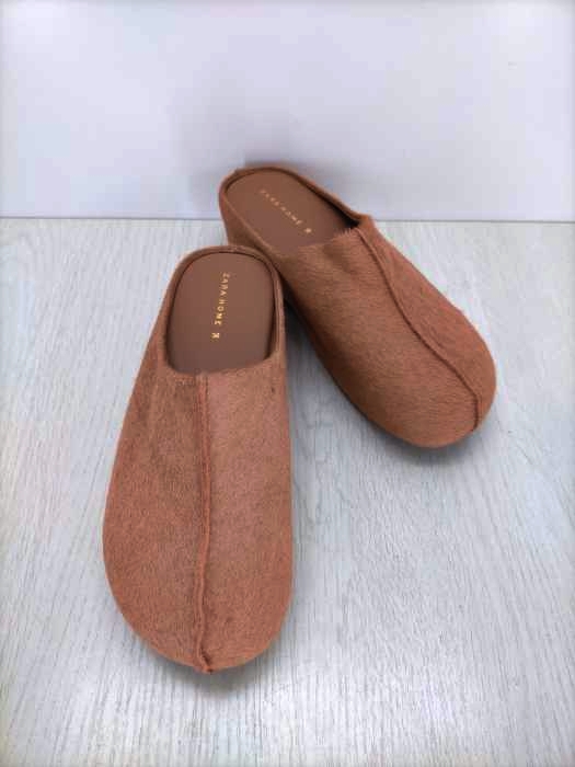 ザラホーム ZARA HOME Leather mule clog slippers レディース JPN：38
