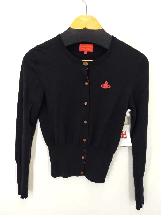 ヴィヴィアンウエストウッドレッドレーベル Vivienne Westwood RED LABEL オーブ刺繍ボタンカーディガン レディース JPN：2