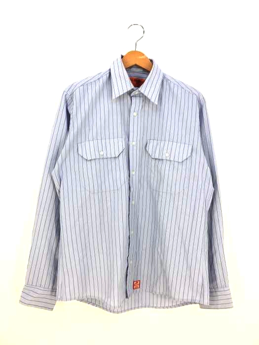 レッドキャップ RED KAP メキシコ製 ストライプワークシャツ メンズ import：M