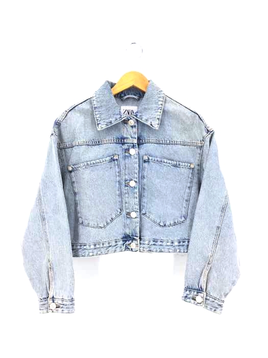 ZARA(ザラ) SHORT DENIM JACKET  レディース アウター ジャケット