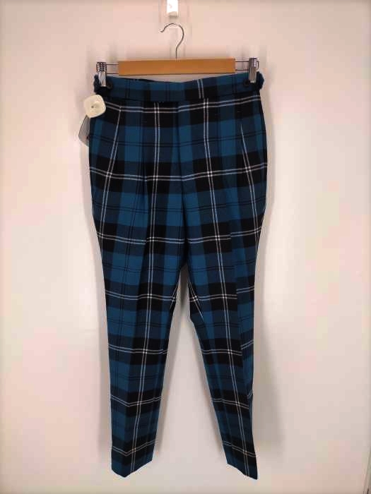 TOMORROWLAND PILGRIM(トゥモローランドピリグリム) LOCHCARRON 18AW  ブロックチェックウールスラックスパンツ メンズ JPN：44