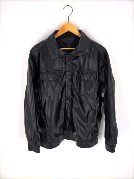 BEEP SHEEP SHAMP(フメイ) フェイクレザースナップボタンジャケット メンズ JPN：XL