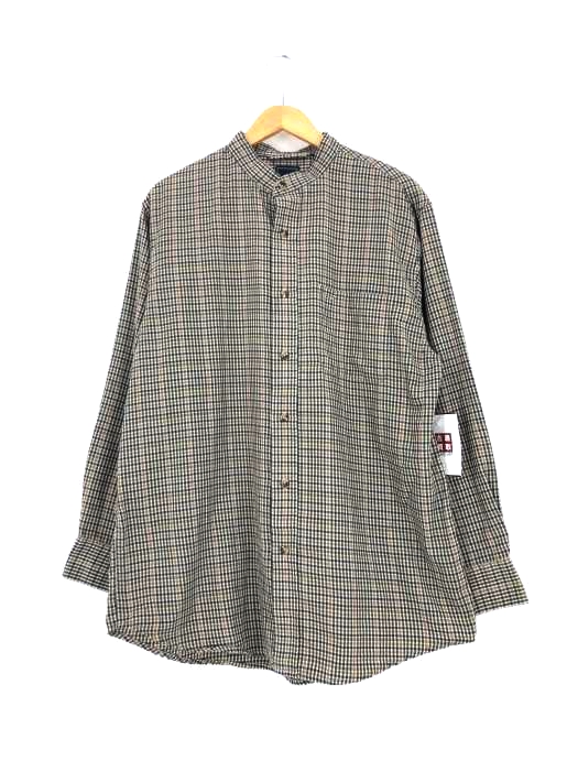 ARROW(アロー) バンドカラーチェックシャツ メンズ import：L