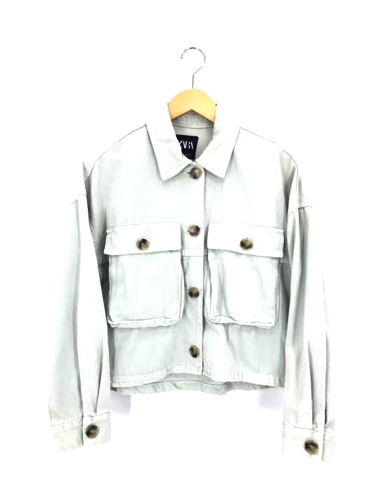 ZARA(ザラ) ボックスシルエット デニムジャケット レディース import：S