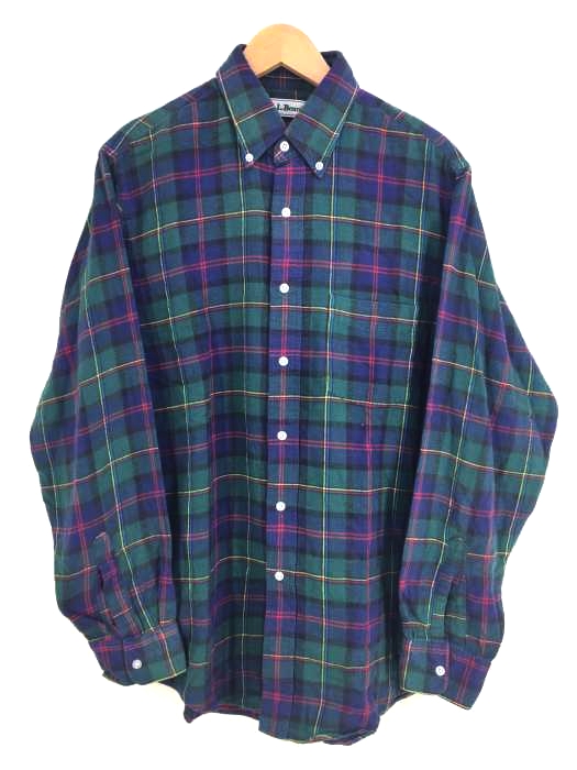 L.L.Bean(エルエルビーン) チェック柄ボタンダウンシャツ メンズ JPN：M