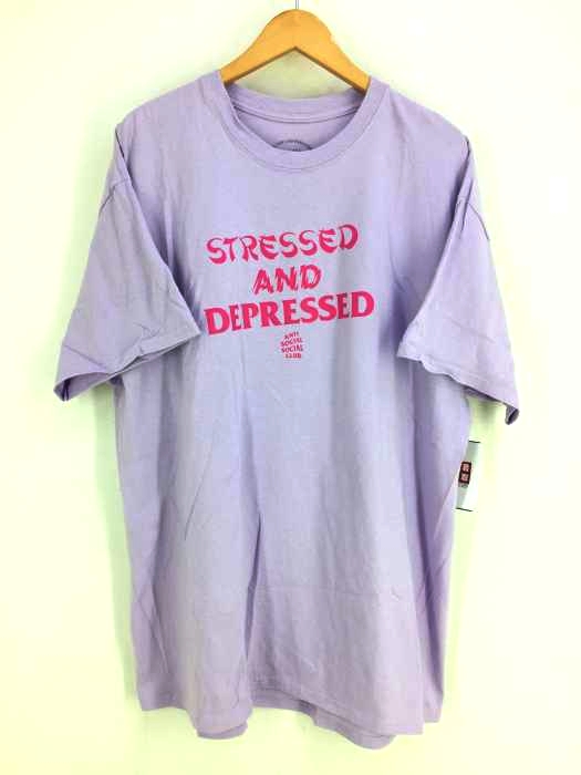 ANTI SOCIAL SOCIAL CLUB(アンチソーシャルソーシャルクラブ) STESSED DEPRESSED プリントTシャツ メンズ  XL