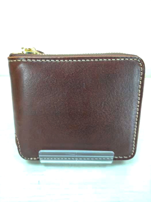 USED古着(ユーズドフルギ) {{KCs LEATHER CRAFT}} ラウンドジップ 二つ折り財布 メンズ FREE
