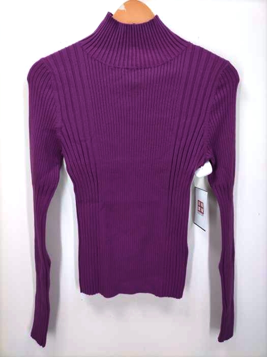 moussy(マウジー) SWITCHING RIB KNIT TOP レディース  FREE