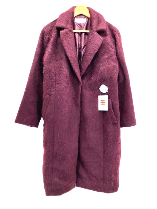 SLY(スライ) SHAGGY CHECK OVER COAT レディース  2