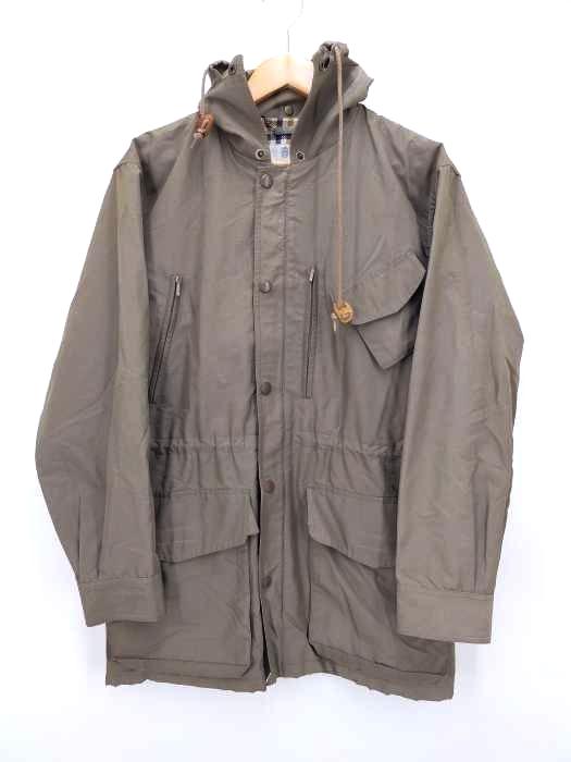 AQUASCUTUM(アクアスキュータム) 裏地ウールチェック フーディーコート ドローコード メンズ JPN：L
