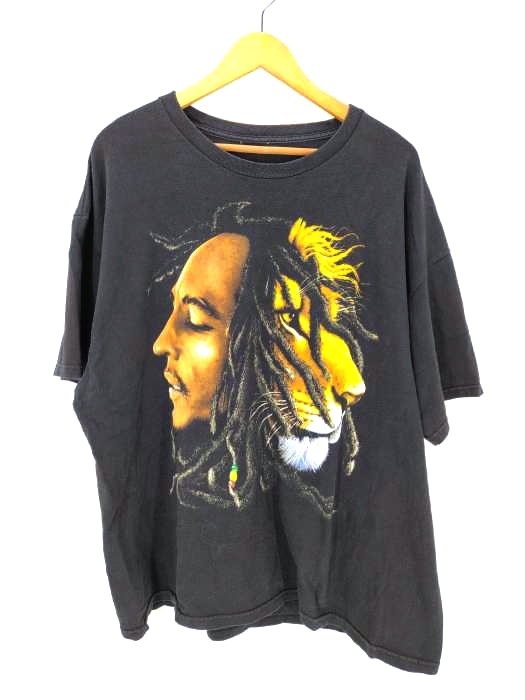 ZION(ザイオン) ボブマーリー 大判 プリント Tシャツ メンズ 表記無