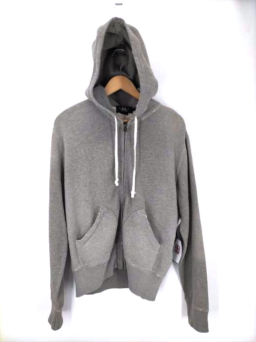 RRL RALPH LAUREN(ダブルアールエル ラルフローレン) 1ツ星 黒タグ ダメージ ジップアップパーカー メンズ import：M