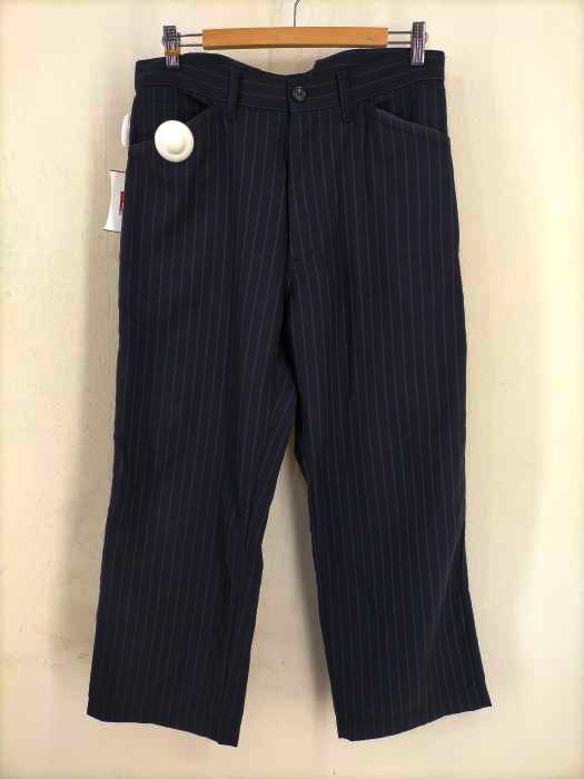 COMME des GARCONS HOMME(コムデギャルソンオム) AD2009 10SS シンチバックストライプ柄ペインターパンツ メンズ JPN：M