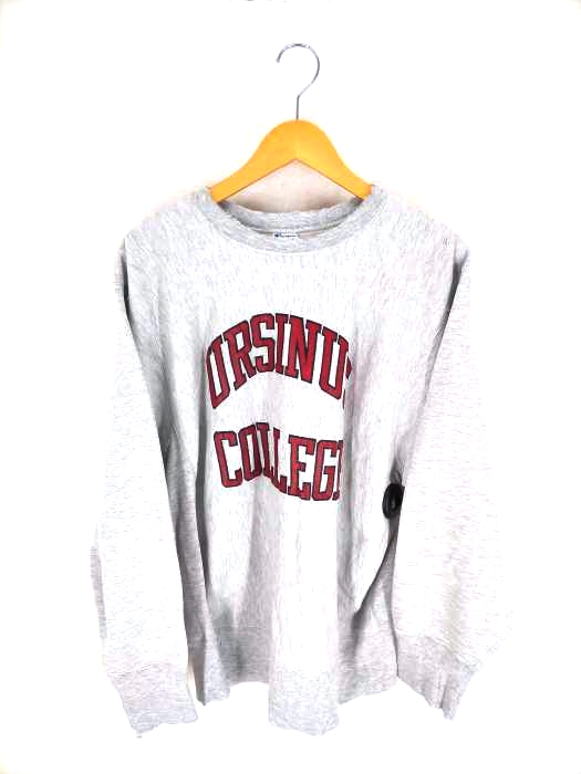 Champion(チャンピオン) 80S トリコタグ REVERSE WEAVE URSINUS COLLEGE 2段アーチロゴ クルーネックスウェット メンズ  XL