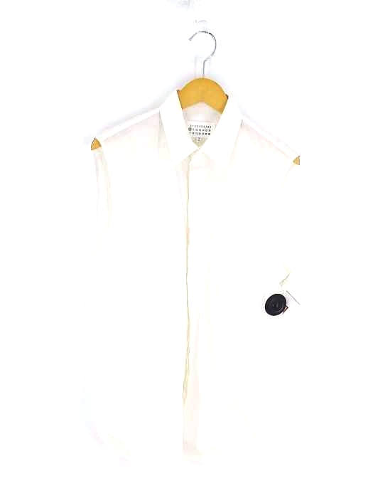 Maison Margiela(メゾンマルジェラ) 16SS 10 Slim Fit Silk Cotton Sleeveless Shirt メンズ EUR：48