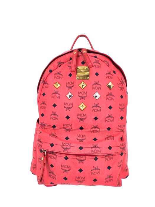 エムシーエム MCM stark スターク ヴィセトス モノグラム レザーバックパック フロントスタッズ レディース 表記無