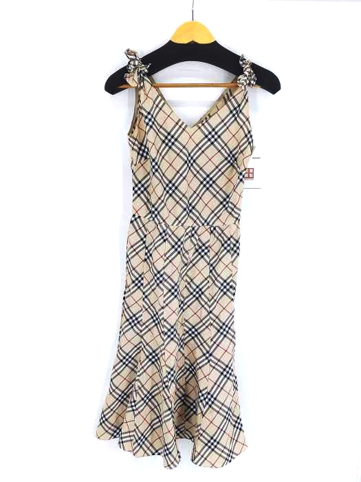 バーバリーブルーレーベル BURBERRY BLUE LABEL ノバチェック ワンピース レディース JPN：36