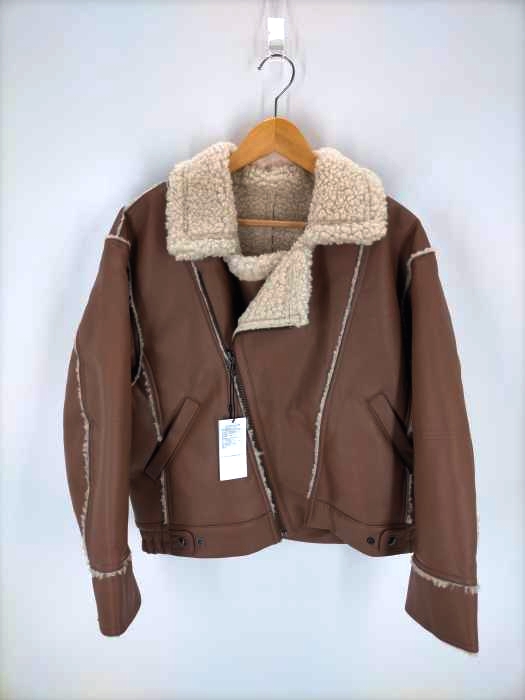 マウジー moussy 21aw FAUX LEATHER BONDING ジャケット レディース  1